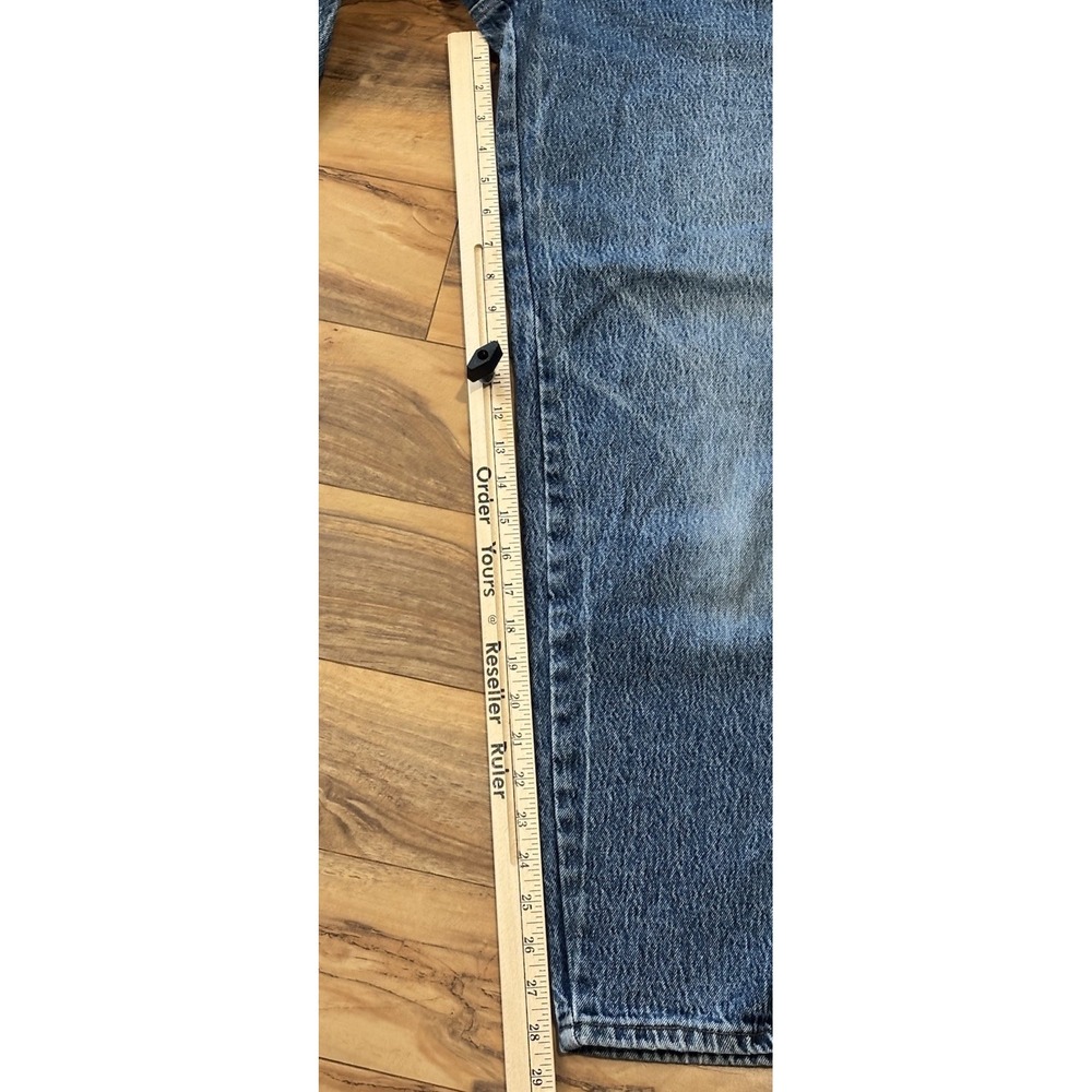 ZENA 30x28.5 13 High Waisted Mom Jeans Cotton Relaxed Tapered Leg 80s Retro - Picture 9 of 10